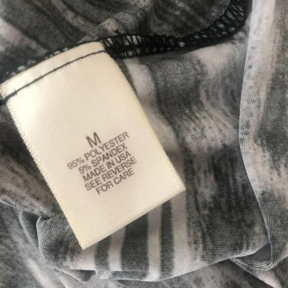 Arden B Animal Print Stretch Tank Top M Gray Black - Picture 3 of 5